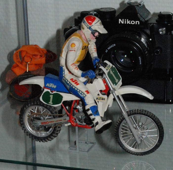 motos vertes miniatures / maquettes
